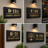 Premium Acrylic Name Plate for Home | Indoor & Outdoor