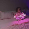 Custom Name Neon Sign – Personalized LED Wall Decor with Heart Shape | Bedroom & Birthday Gift
