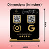 QR Code Stand – Double QR Display Standee for Business
