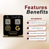 QR Code Stand – Double QR Display Standee for Business