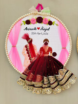 Custom Embroidery Hoop for Wedding, Anniversary & Birthday | Personalized Handmade Hoop Wall Decor