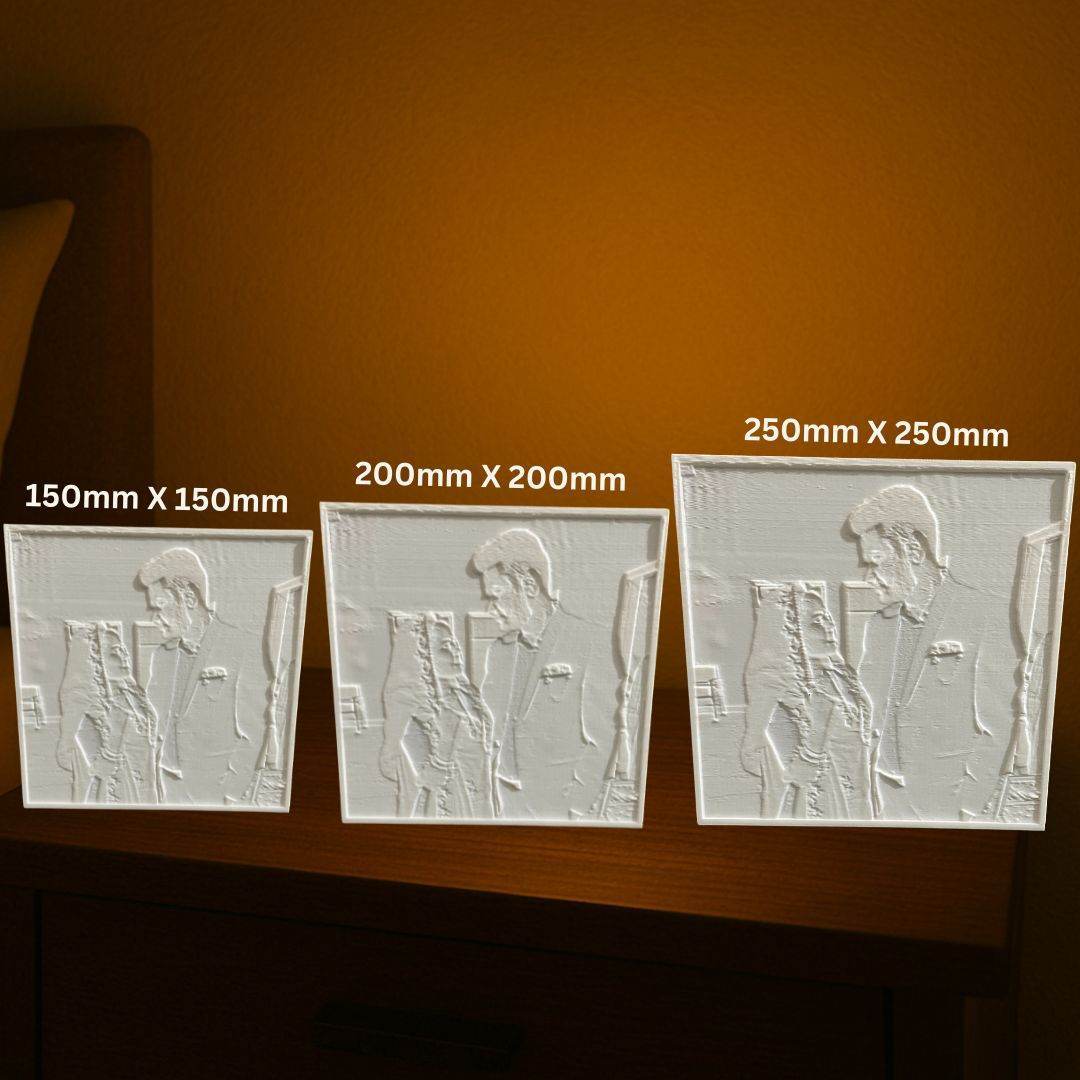 3D Photo Lamp Gift – Personalized LED Photo Frame with Yellow/White Light - IG Store