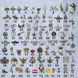 Wallet charm design options numbered 1 to 77 for personalized Nexon wallet