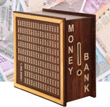 Wooden Money Saving Box for ₹1 Lakh Goal – Piggy Bank for Adults & Kids - IG Store
