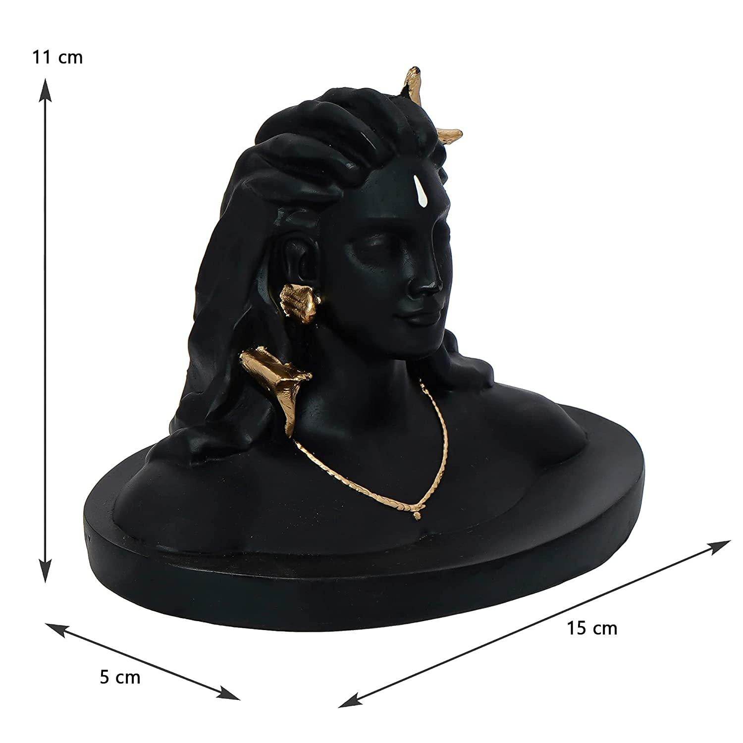 Shiva Handcrafted Polyresin Figurine – Lord Mahadev Idol for Home & Spiritual Decor - Image 4