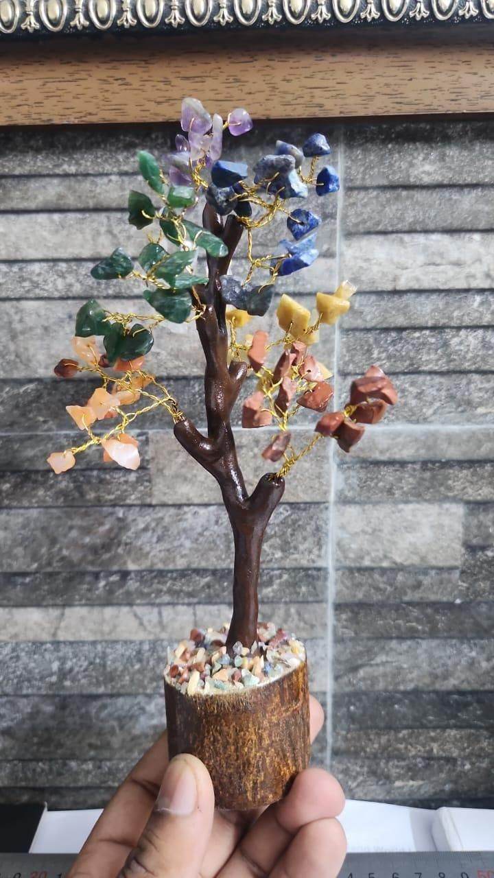 Chakra Natural Gemstone Crystal Tree – Positive Energy & Healing Decor - Image 2