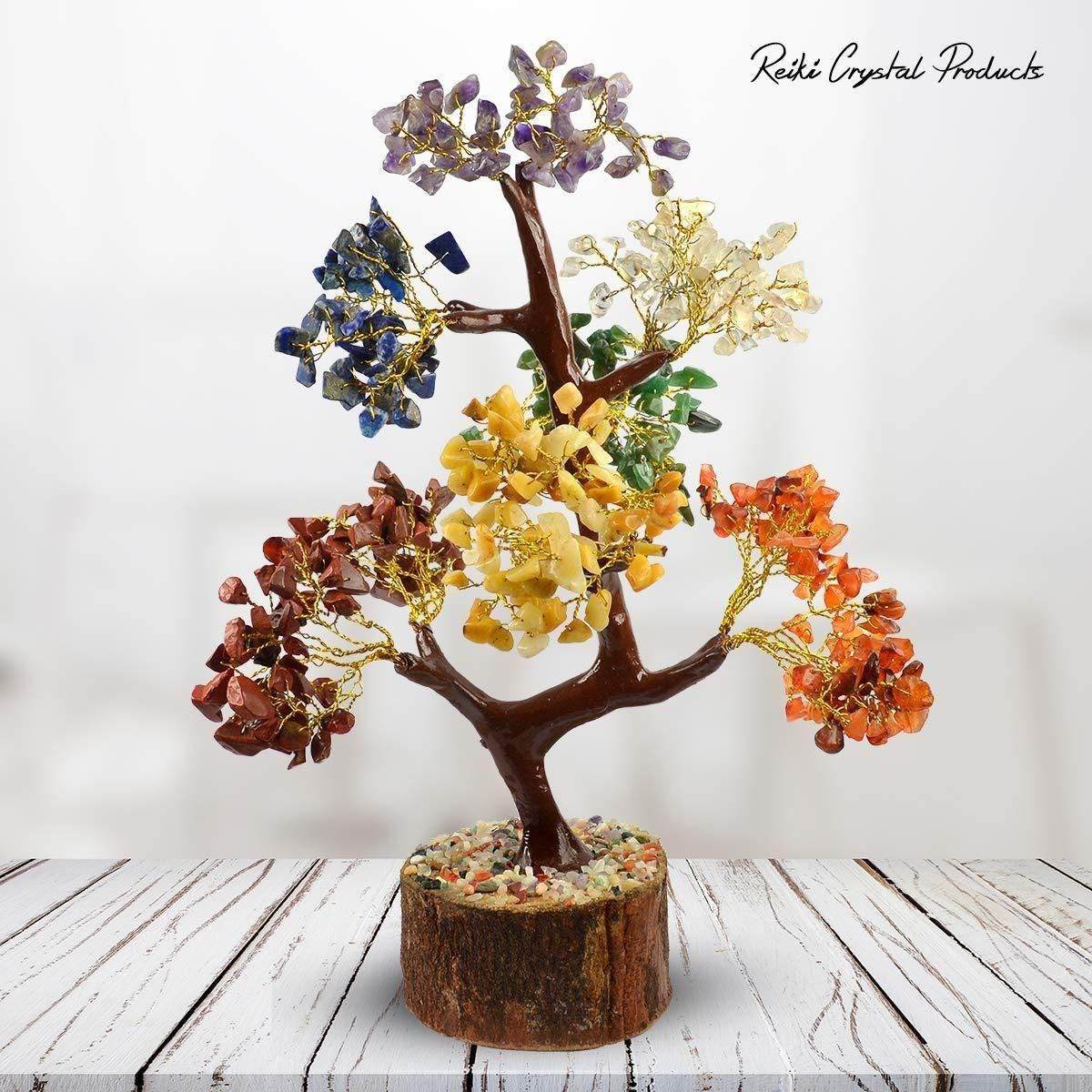 Chakra Natural Gemstone Crystal Tree – Positive Energy & Healing Decor - Image 3