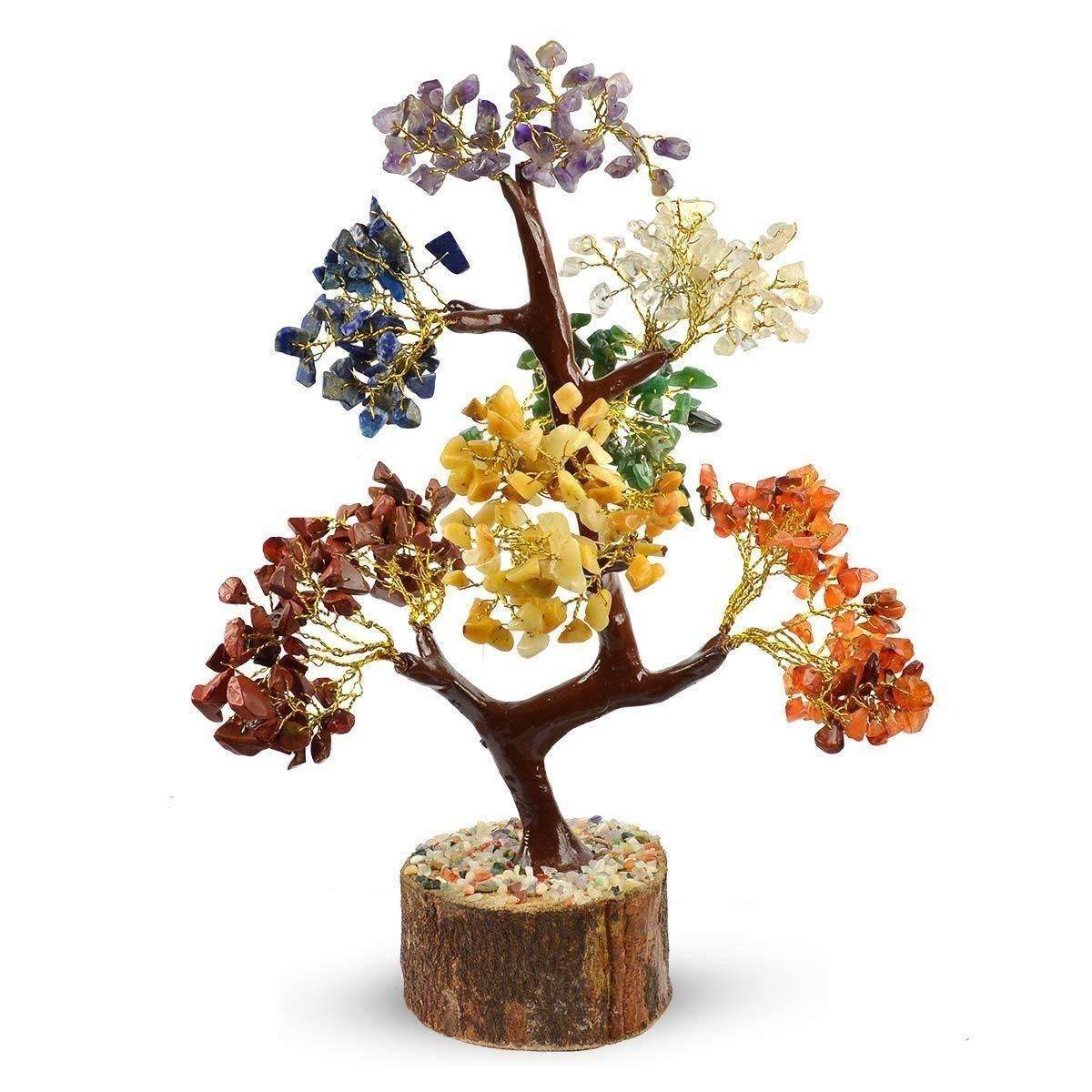 Chakra Natural Gemstone Crystal Tree – Spiritual Energy & Healing Decor - Image 6