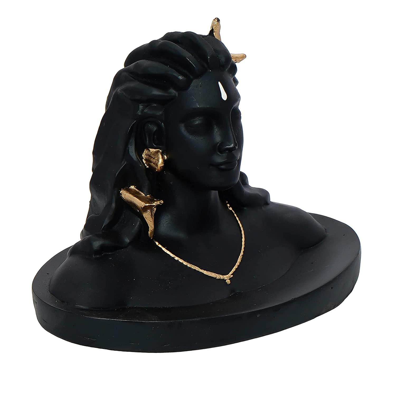 Shiva Handcrafted Polyresin Figurine – Lord Mahadev Idol for Home & Spiritual Decor - Image 3
