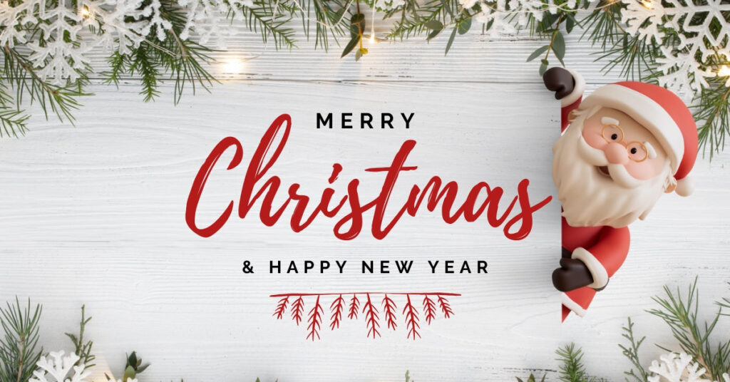 Wishing Merry Christmas Happy New Year 2025