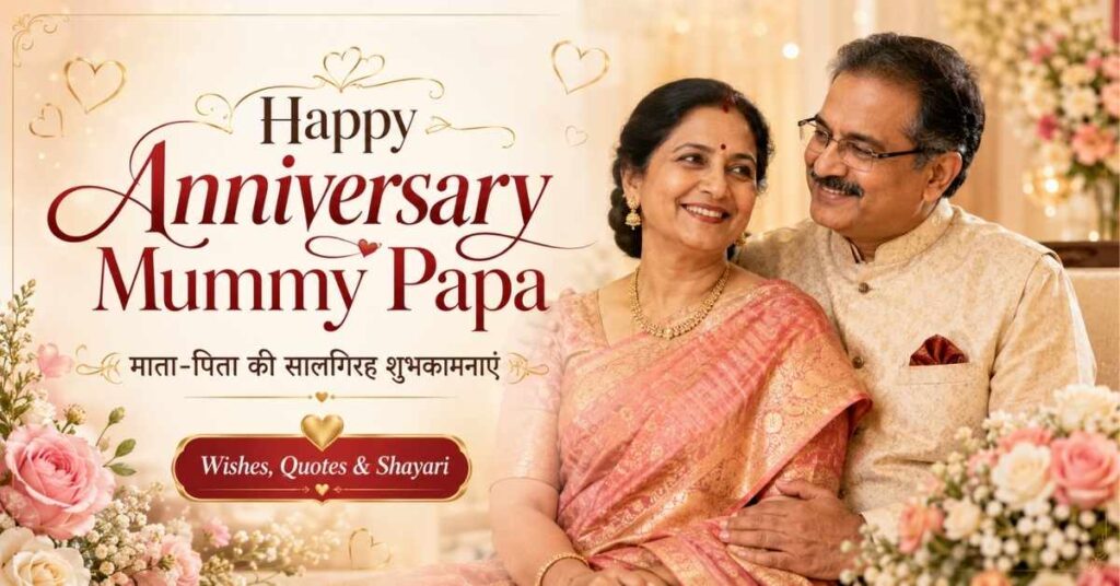 Happy Anniversary Mummy Papa Wishes in Hindi | माता पिता की सालगिरह शुभकामनाएं