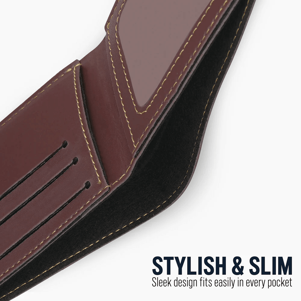 Personalized Men's Wallet β Custom Name & Charm Leather Wallet | Gift Box Included - Image 8